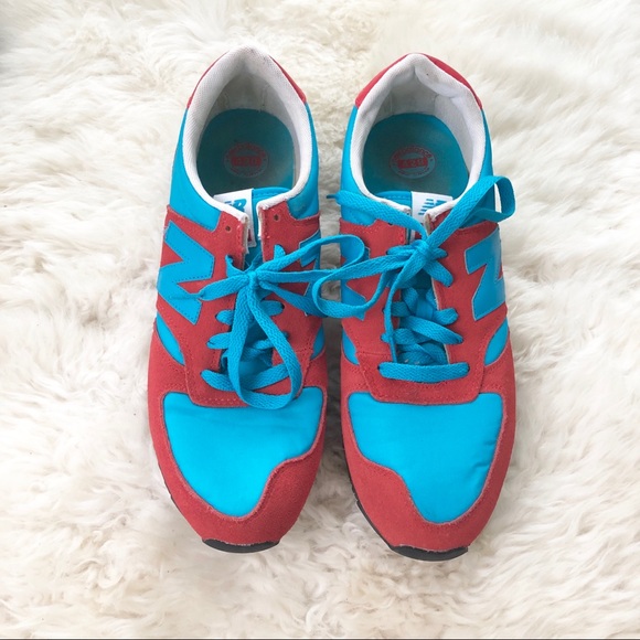 SOLD New Balance x J.Crew Red & Blue 420 sneakers - Picture 2 of 7